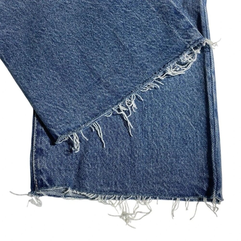 Lucky Brand ZOE High Rise Straight Jeans 2 26 Medium Blue Raw Hem 26 X 26.5 NWT - Picture 6 of 14